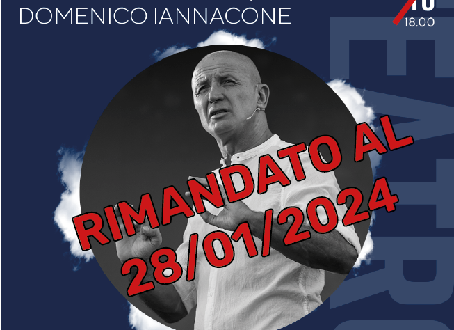 Lo spettacolo di Domenico Iannacone rinviato al 28 gennaio 2024