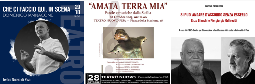 Gli appuntamenti del fine settimana (27-29 ottobre) al Teatro Nuovo di Pisa